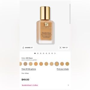 BRAND NEW Estée Lauder double wear foundation